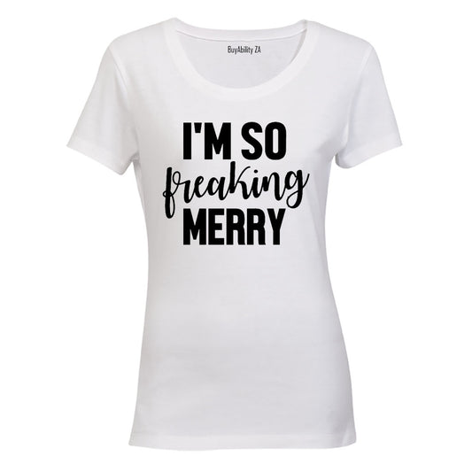So Merry - Christmas - Ladies - T-Shirt