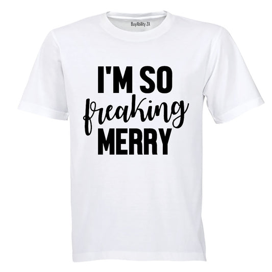 So Merry - Christmas - Adults - T-Shirt