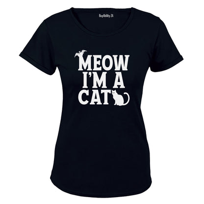I'm A Cat - Halloween - Ladies - T-Shirt - BuyAbility