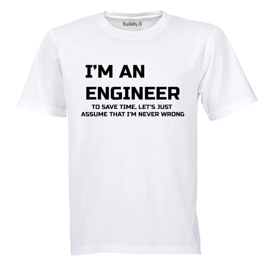 I'm an Engineer... - Adults - T-Shirt