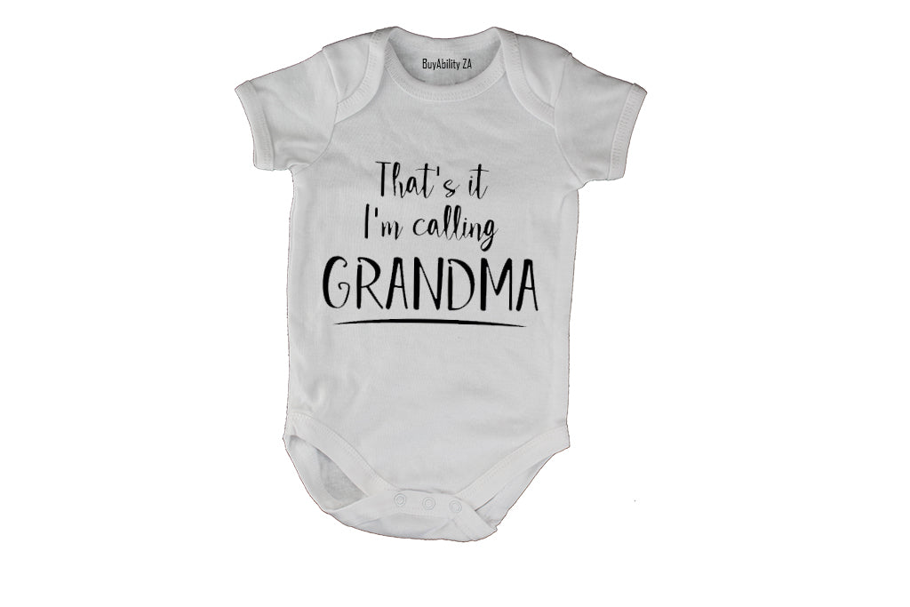 I'm Calling Grandma - Baby Grow