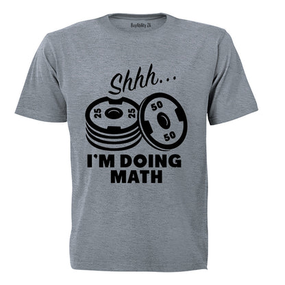 I'm Doing Math - Weight Plates - Adults - T-Shirt