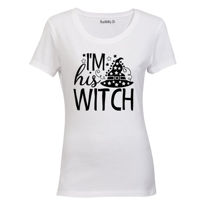 I'm His Witch - Halloween - Ladies - T-Shirt