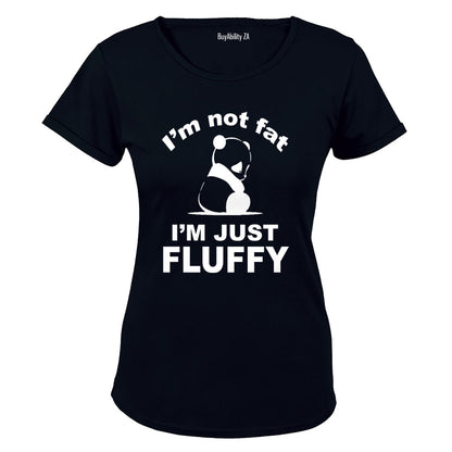 I'm Not Fat - Panda - Just Fluffy - Ladies - T-Shirt - BuyAbility