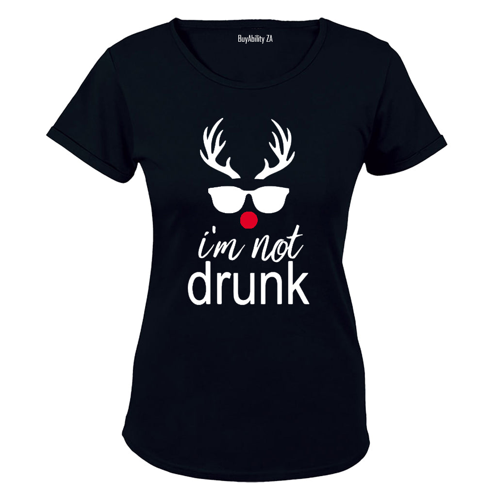 I'm Not Drunk - Christmas Reindeer - Ladies - T-Shirt