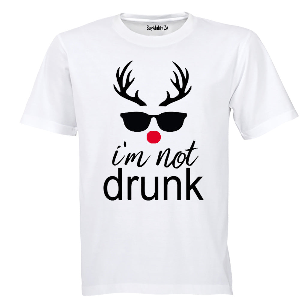 I'm Not Drunk - Christmas Reindeer - Adults - T-Shirt