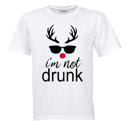 I'm Not Drunk - Christmas Reindeer - Adults - T-Shirt