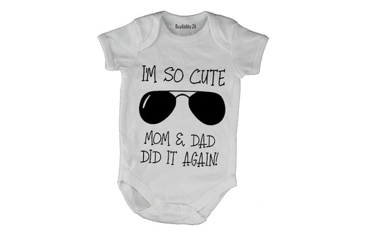 I'm So Cute - Baby Grow