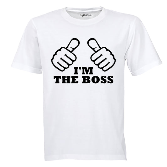 I'm The Boss - Thumbs - Adults - T-Shirt - BuyAbility