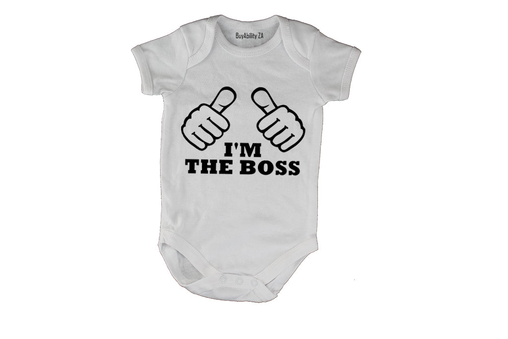 I'm The Boss - Thumbs - Baby Grow