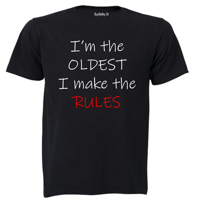 I'm The Oldest Child - Rules - Kids T-Shirt - BuyAbility South Africa