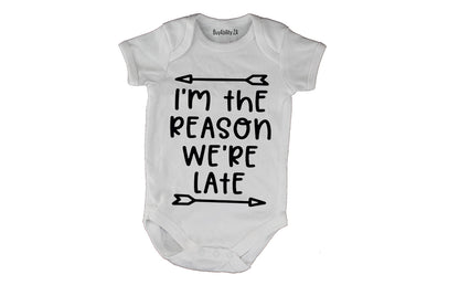 I'm The Reason We're Late - Baby Grow