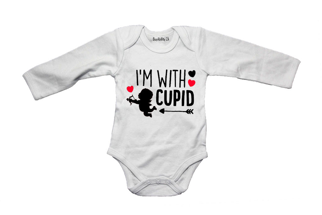 I'm With Cupid - Valentine Inspired - Baby Grow