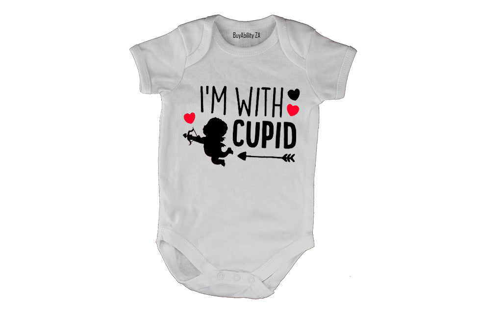 I'm With Cupid - Valentine Inspired - Baby Grow