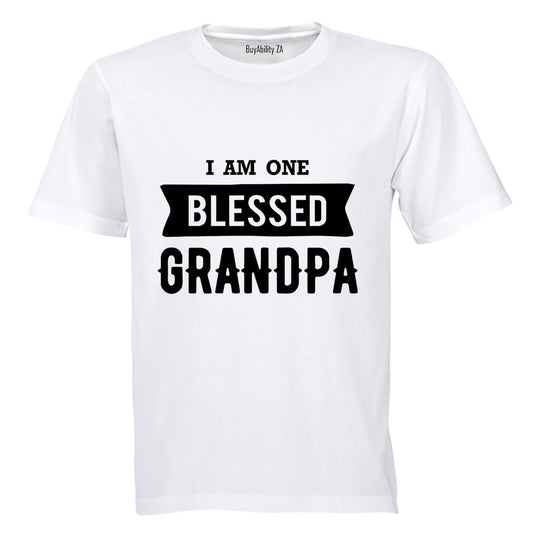 I Am One Blessed Grandpa - Adults - T-Shirt
