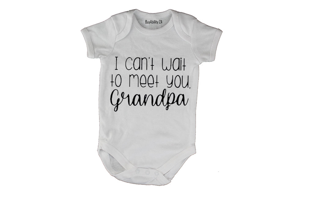 I Can't Wait To Meet You, Grandpa - Baby Grow