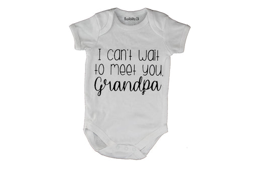 I Can't Wait To Meet You, Grandpa - Baby Grow