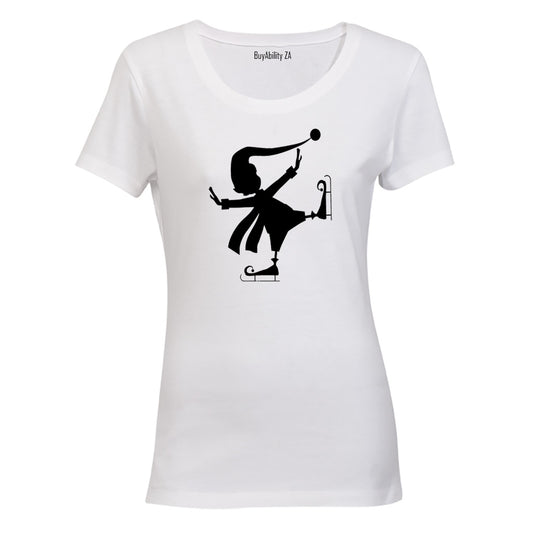 Ice Skating Elf - Ladies - T-Shirt