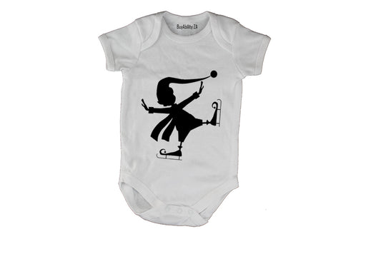 Ice Skating Elf! - Baby Grow