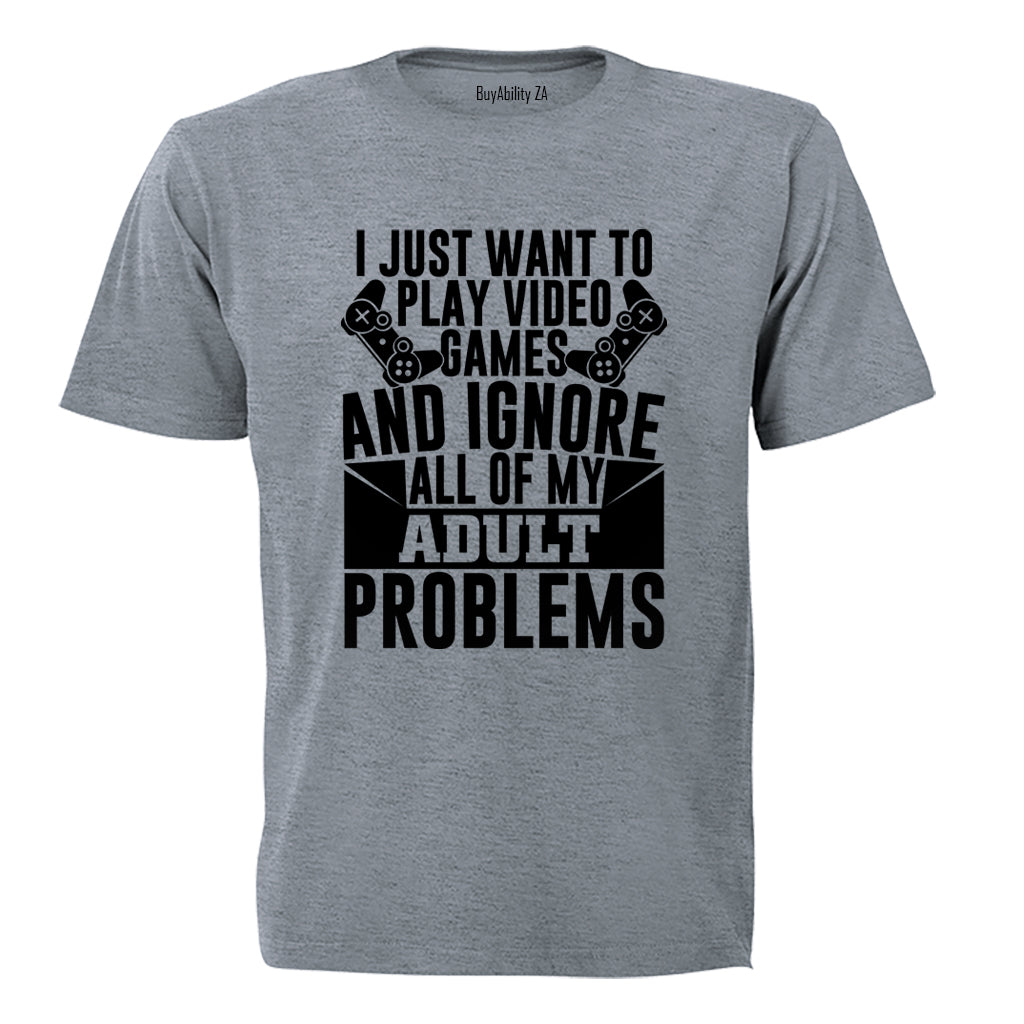 Adult Problems Gamer - Adults - T-Shirt - BuyAbility South Africa