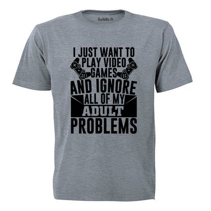 Adult Problems Gamer - Adults - T-Shirt - BuyAbility South Africa
