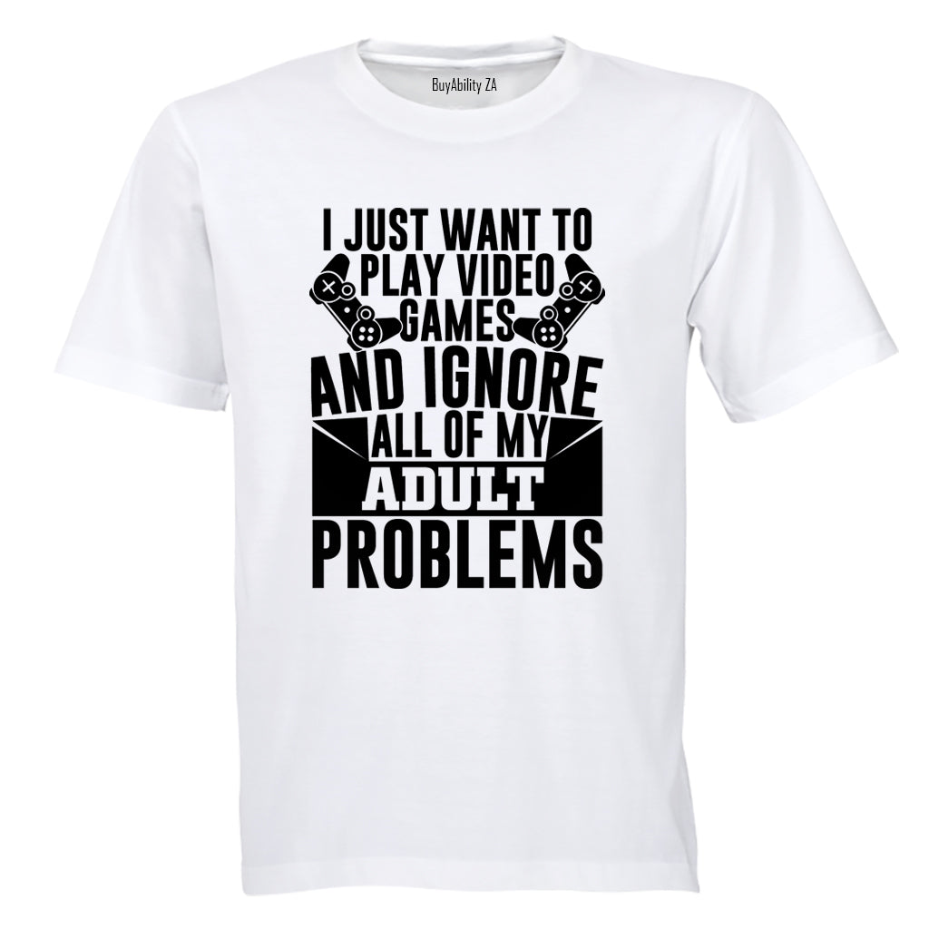Adult Problems Gamer - Adults - T-Shirt - BuyAbility South Africa