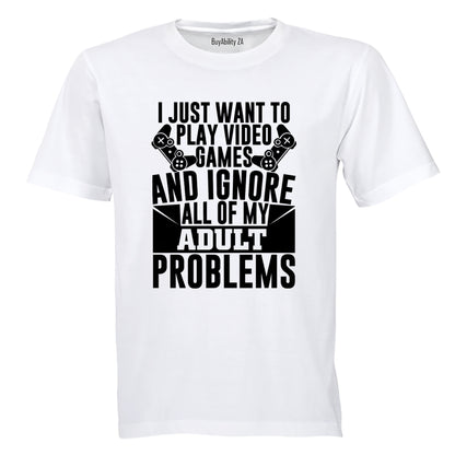 Adult Problems Gamer - Adults - T-Shirt - BuyAbility South Africa