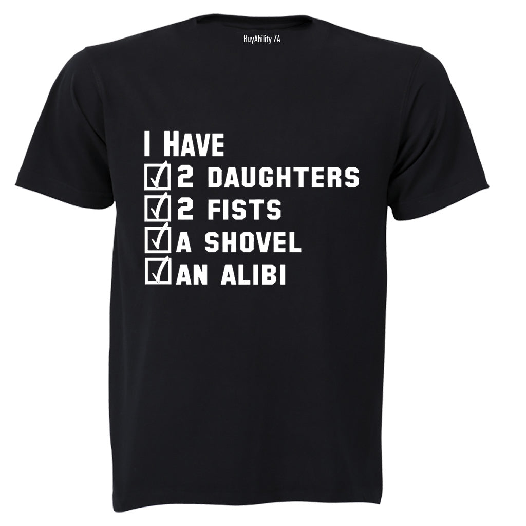 I Have An Alibi - Adults - T-Shirt