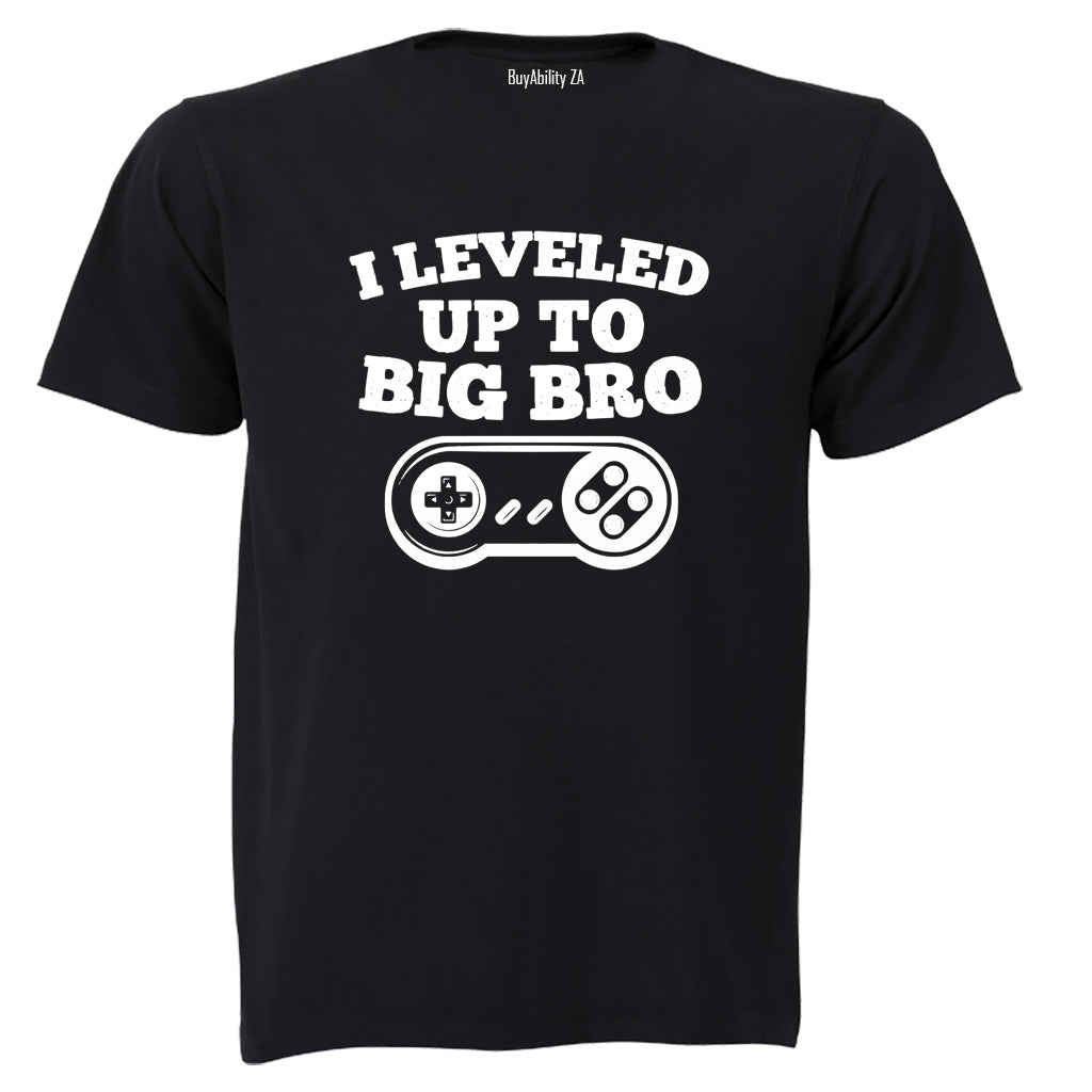 I Leveled Up To Big Bro - Kids T-Shirt - BuyAbility South Africa
