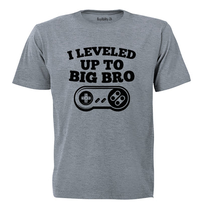 I Leveled Up To Big Bro - Kids T-Shirt - BuyAbility South Africa
