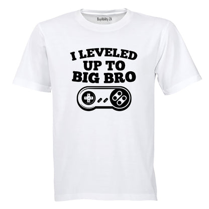I Leveled Up To Big Bro - Kids T-Shirt - BuyAbility South Africa