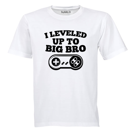 I Leveled Up To Big Bro - Kids T-Shirt - BuyAbility South Africa