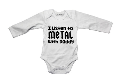 I Listen to Metal with Daddy - Baby Grow