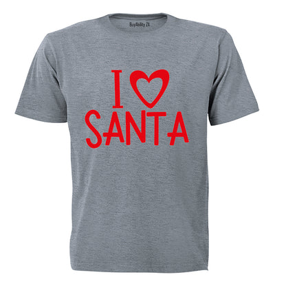 I Love Santa - Christmas - Adults - T-Shirt