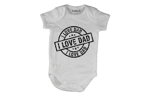 I Love DAD - Circular - Baby Grow