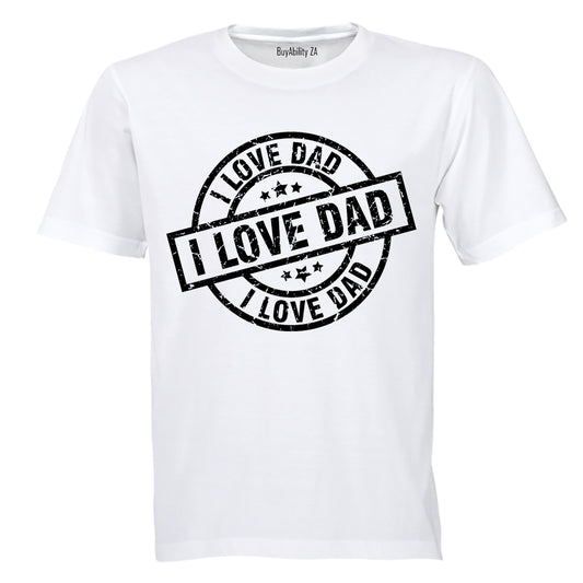 I Love DAD - Circular - Kids T-Shirt