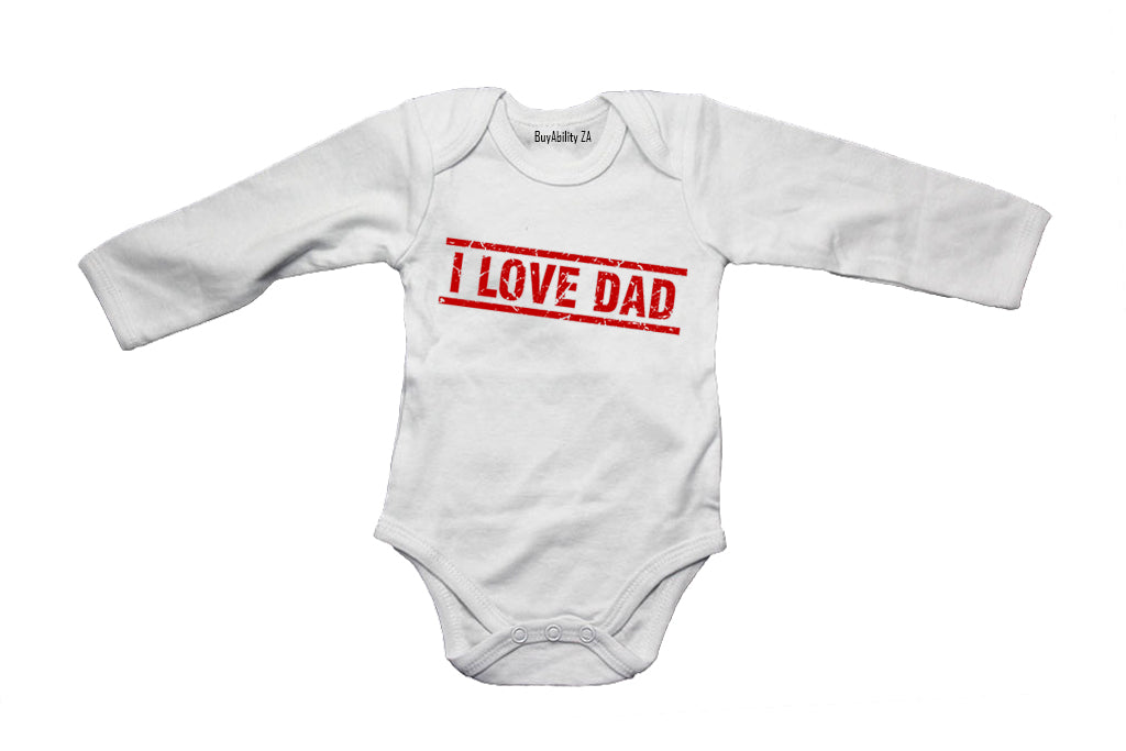 I Love DAD - Notice Sign - Baby Grow