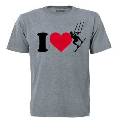 I Love Kite Surfing - Adults - T-Shirt
