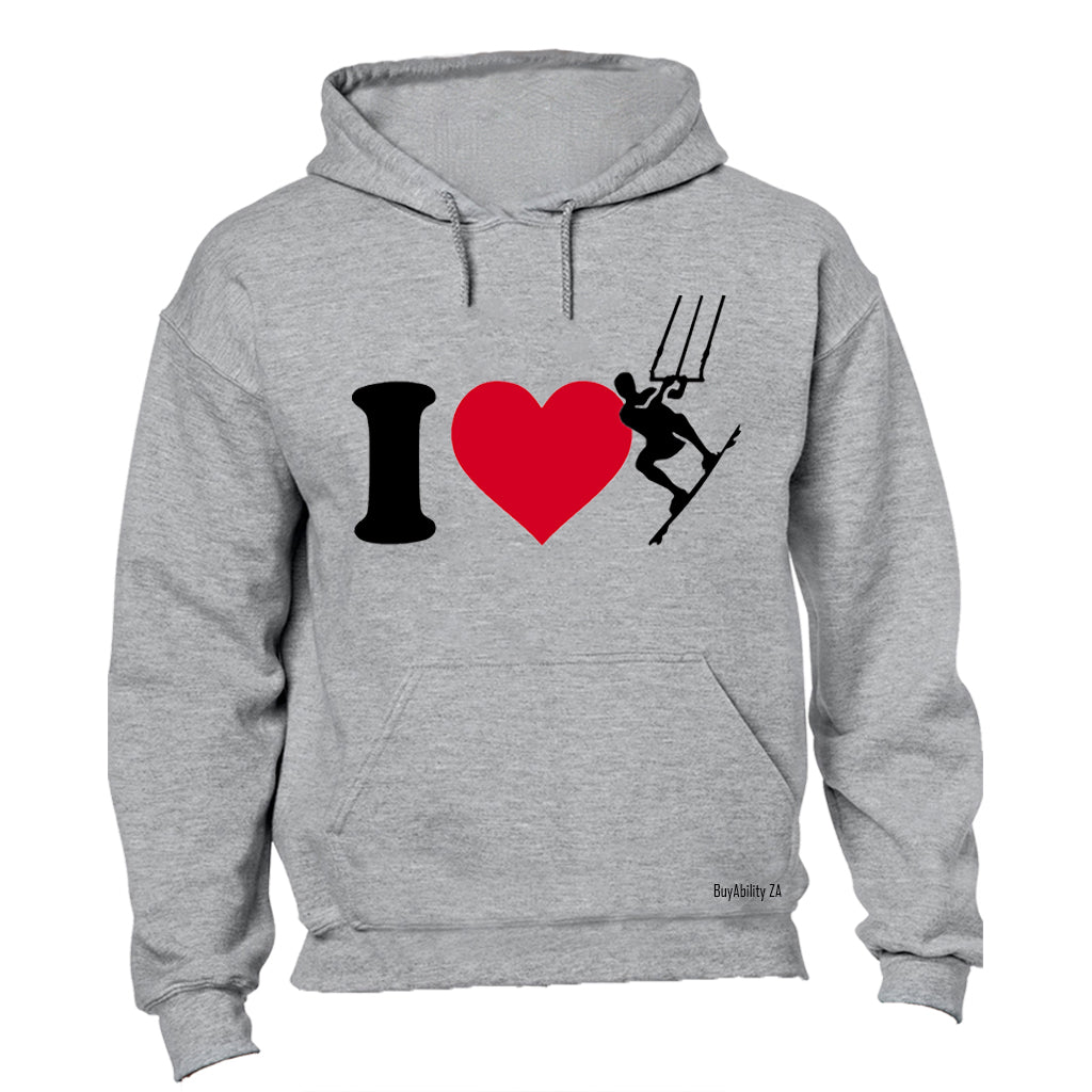 I Love Kite Surfing - Hoodie