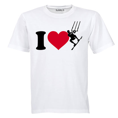 I Love Kite Surfing - Adults - T-Shirt