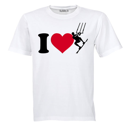 I Love Kite Surfing - Adults - T-Shirt