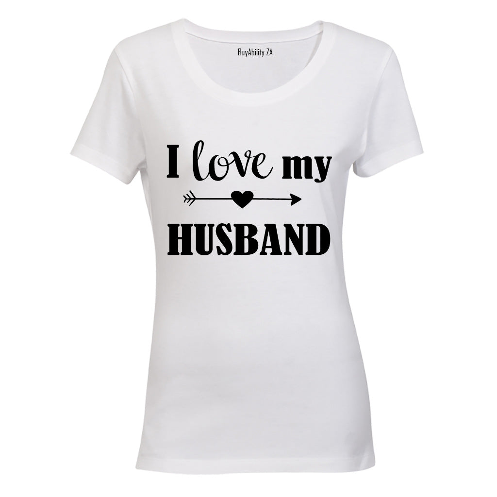 I Love my Husband - Ladies - T-Shirt - BuyAbility