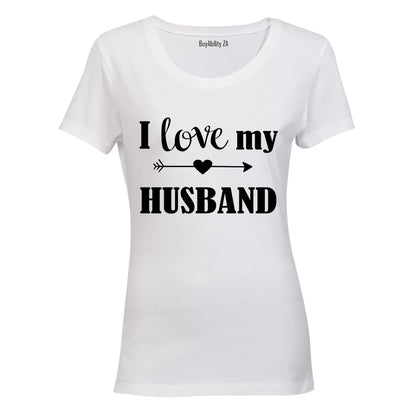 I Love my Husband - Ladies - T-Shirt - BuyAbility
