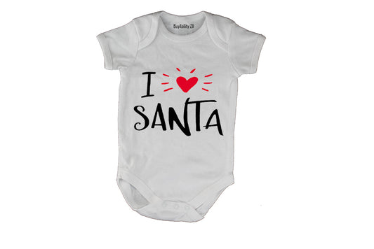 I Love Santa - Christmas - Baby Grow