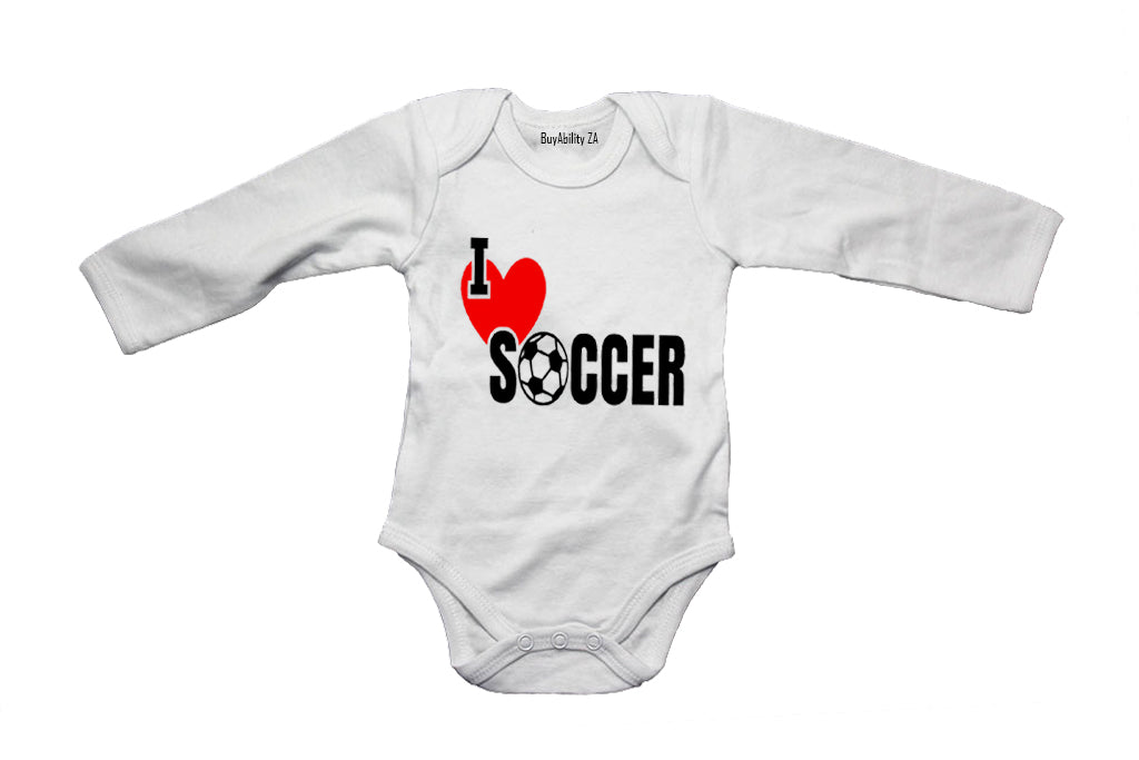I Love Soccer - Baby Grow