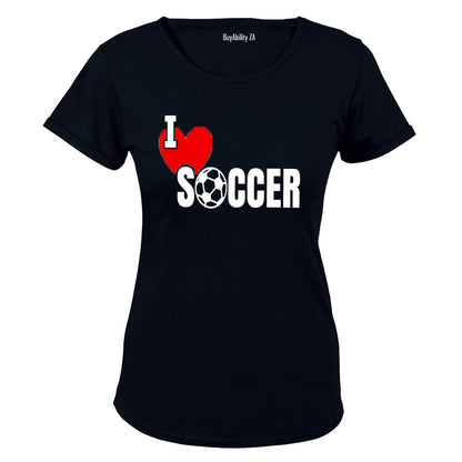 I Love Soccer - Ladies - T-Shirt