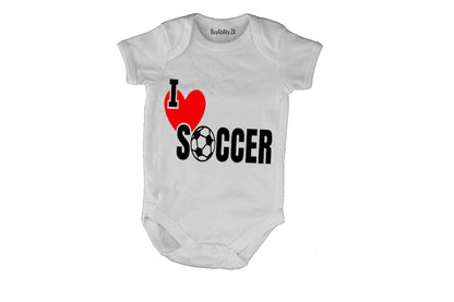I Love Soccer - Baby Grow
