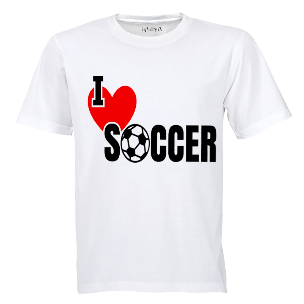 I Love Soccer - Kids T-Shirt