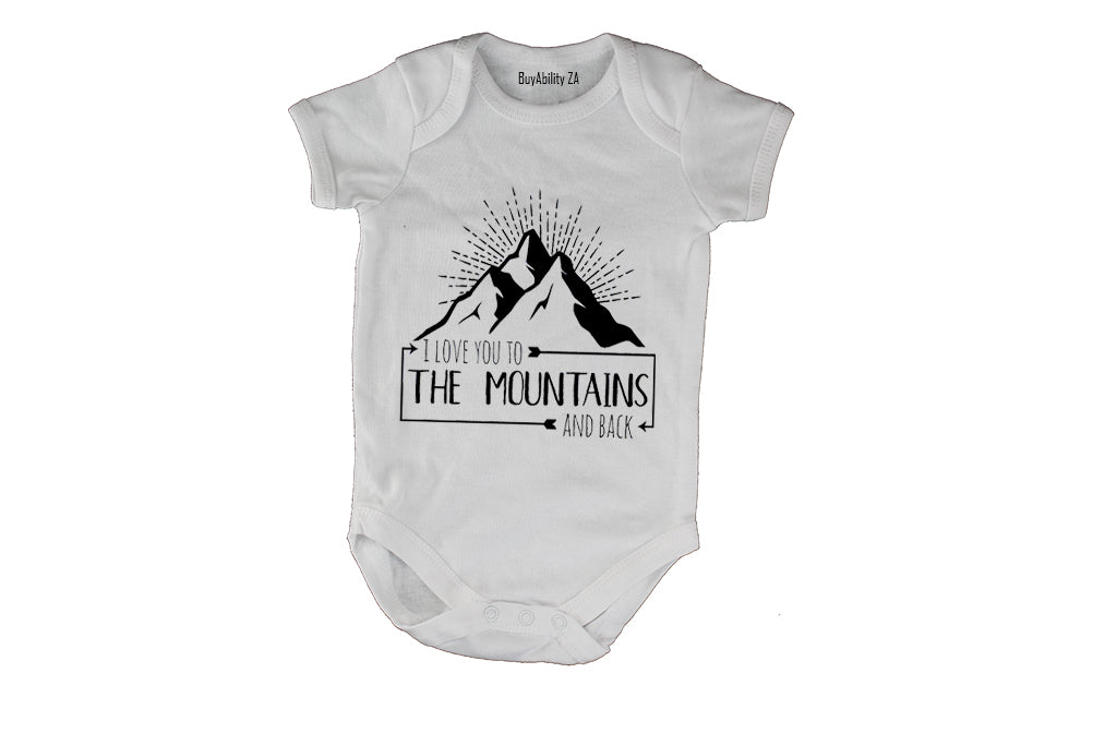 I Love You to the Mountains and Back! - Baby Grow