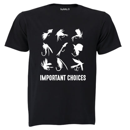 Important Choices - Fishing - Adults - T-Shirt - BuyAbility South Africa